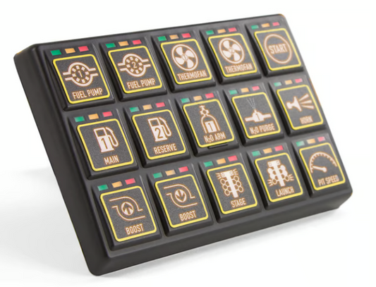 Teclado CAN Haltech de 15 botones (3x5)
