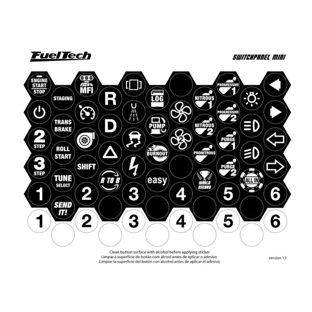 SwitchPanel-8 Mini - Panel de interruptores de carreras de 8 botones