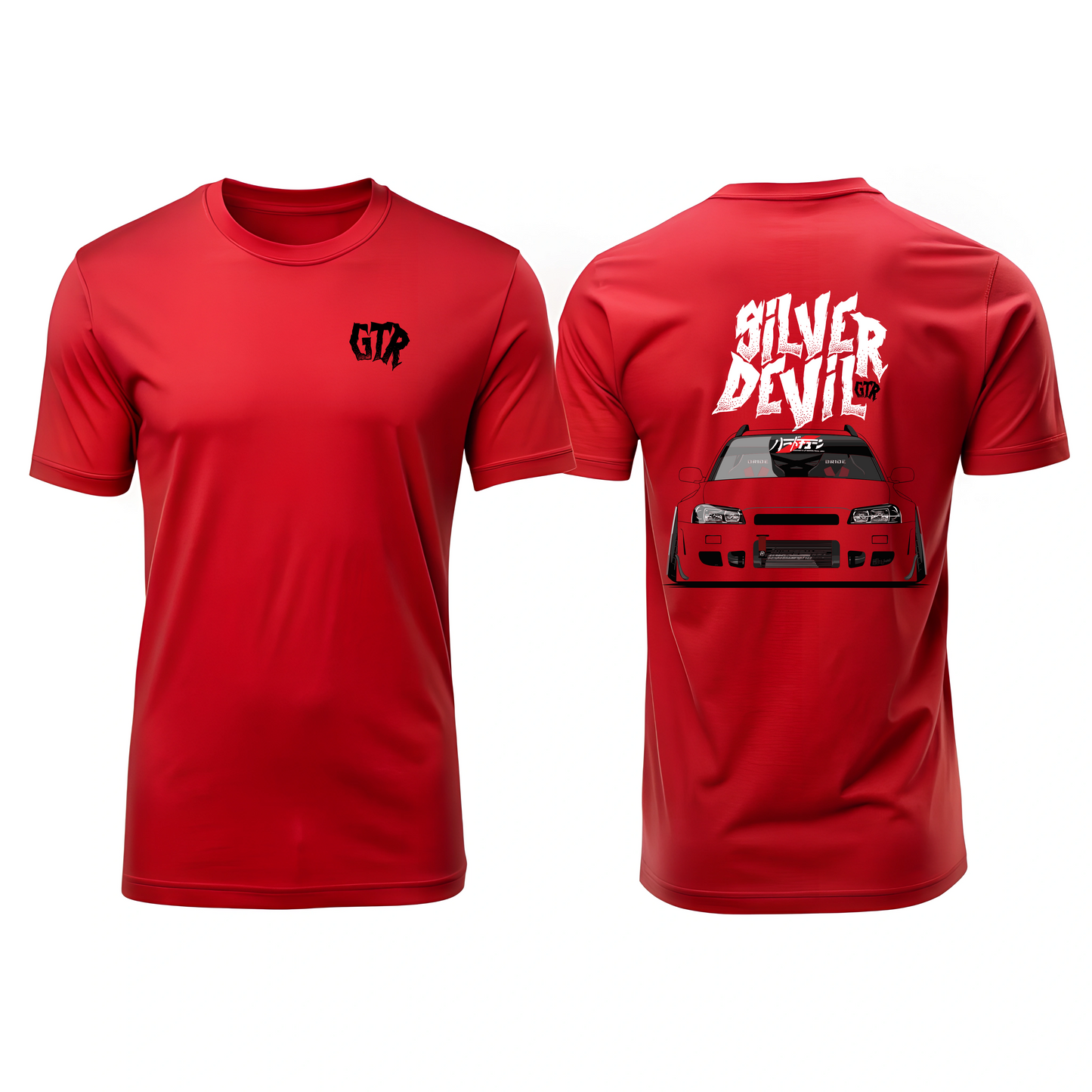 Camiseta Nissan GTR Silver Devil Leyenda del automovilismo