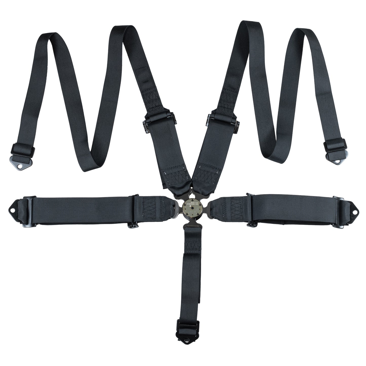 Zamp Race Seat Harness Black 3"/2" CAM Lock 5 Point Pull Down (Out) SFI 16.1