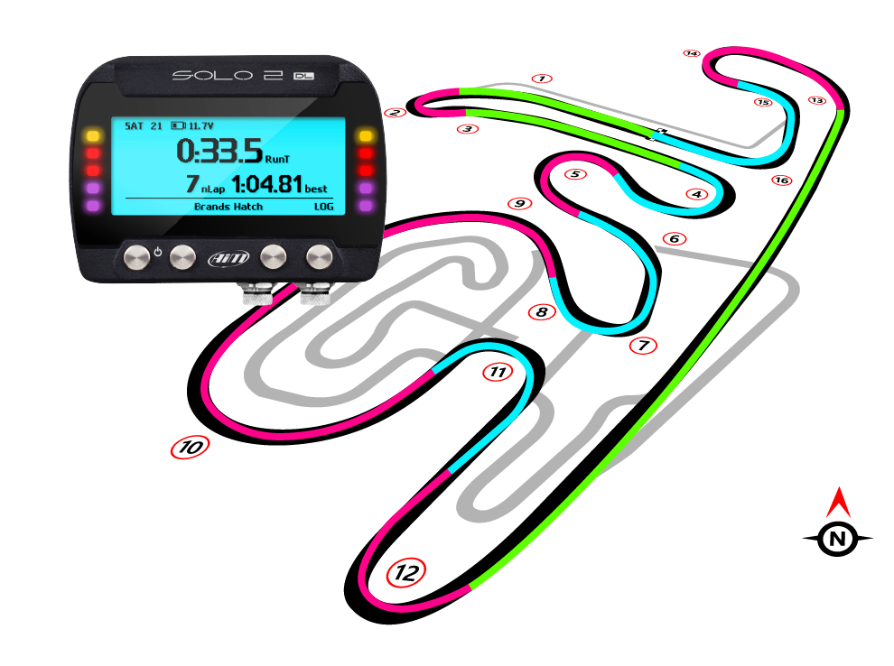 AIM Solo 2 DL Lap Timer