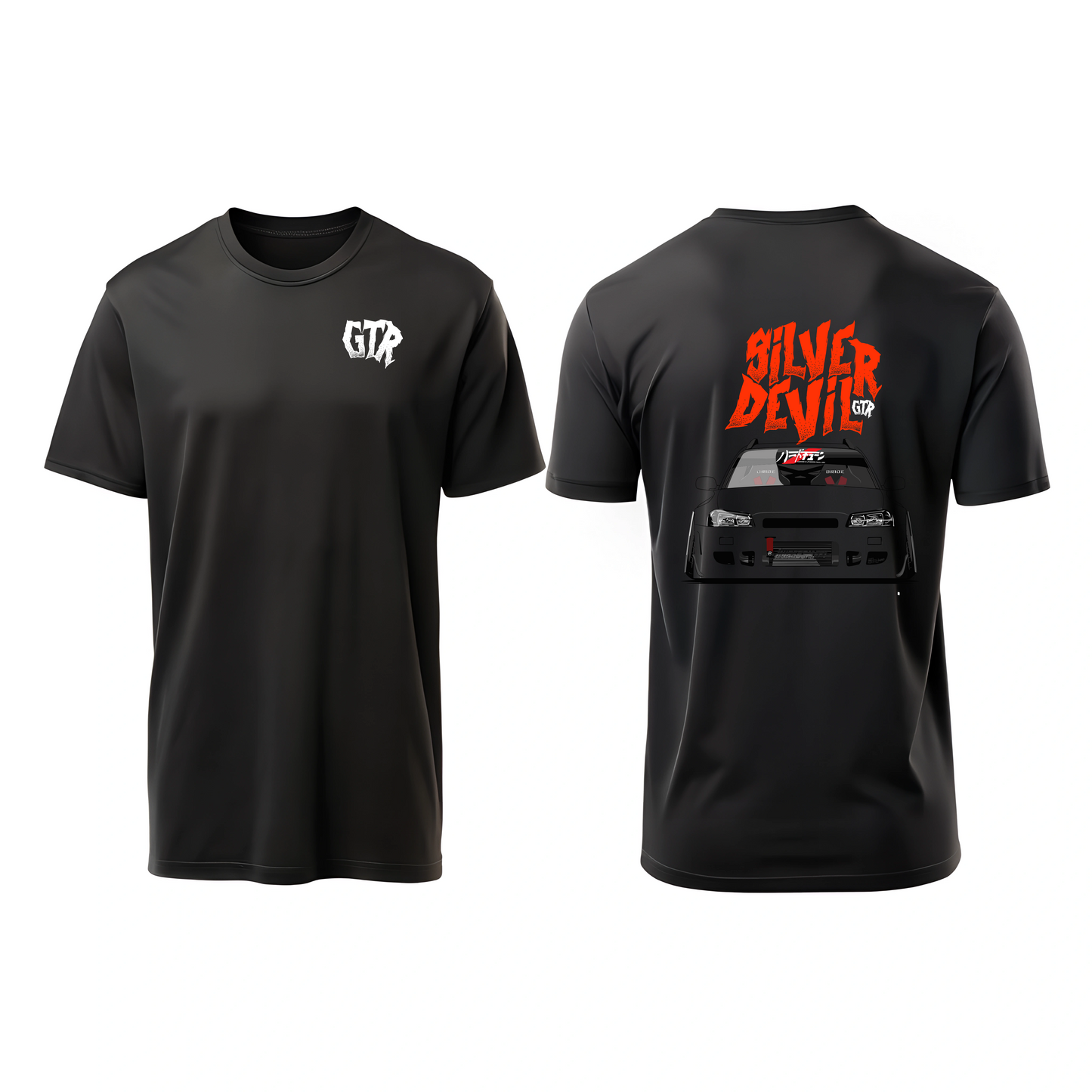 Camiseta Nissan GTR Silver Devil Leyenda del automovilismo