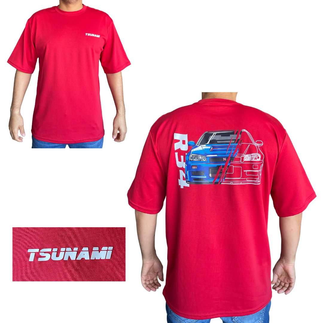 Camiseta Nissan R34- Leyenda del automovilismo new