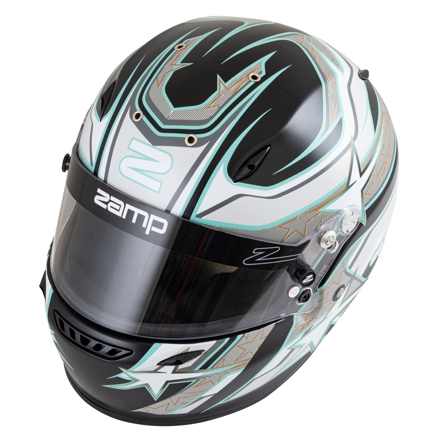 Casco Zamp con Gráficos ZR-72 Homologación FIA 8859-2015 y Snell SA-2020