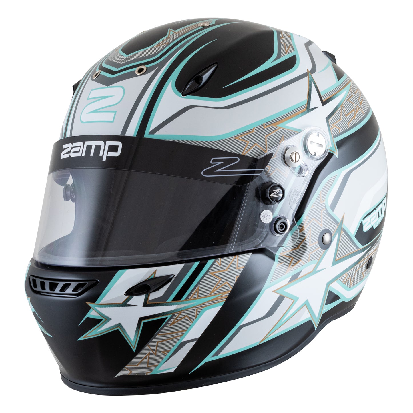 Casco Zamp con Gráficos ZR-72 Homologación FIA 8859-2015 y Snell SA-2020