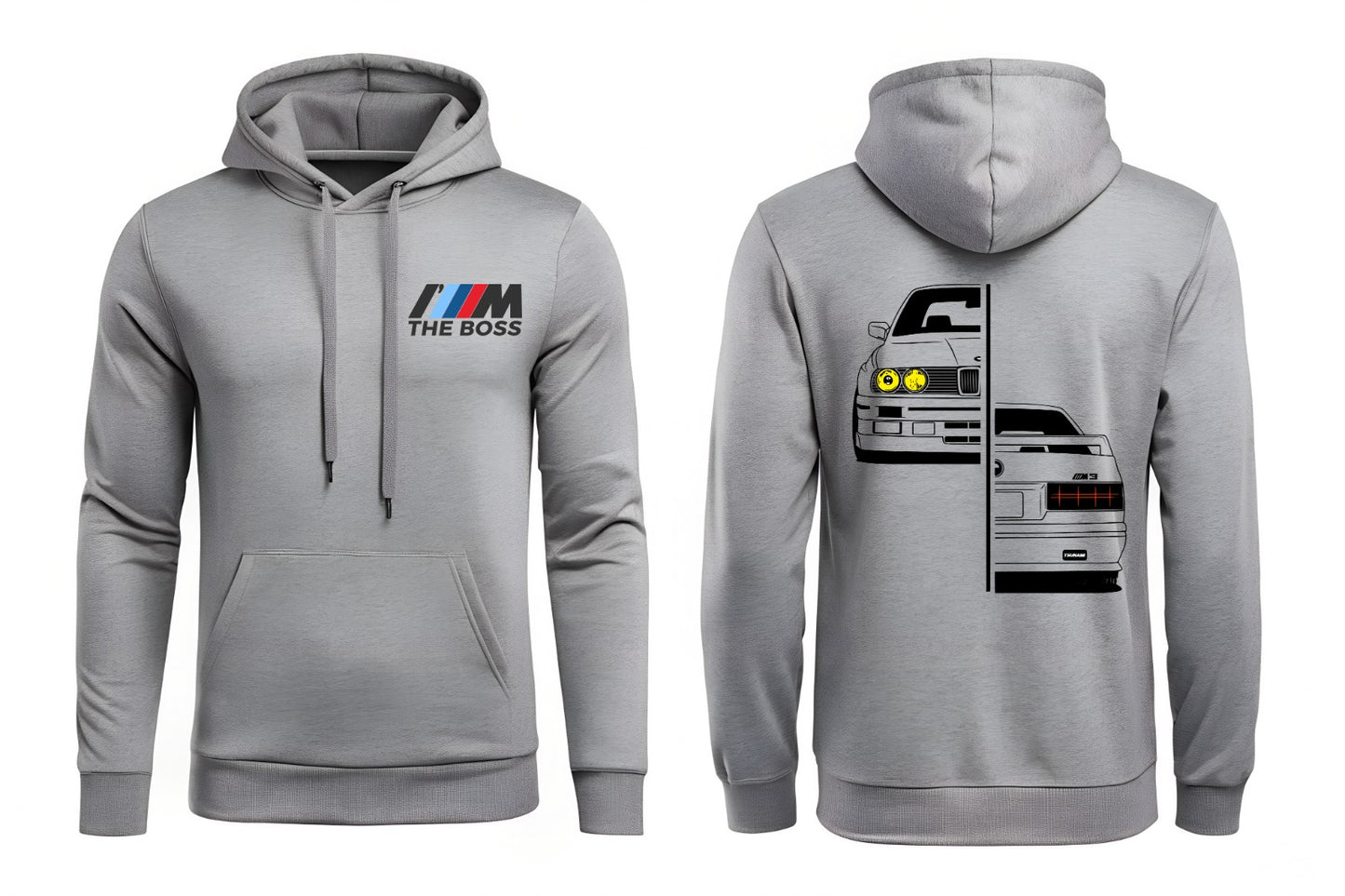 Hoodie BMW E30 THE BOSS - Leyenda del automovilismo