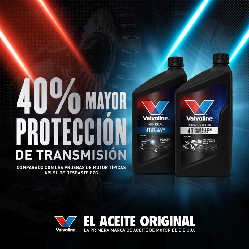 Valvoline 4T full sintético para motos de alto rendimiento