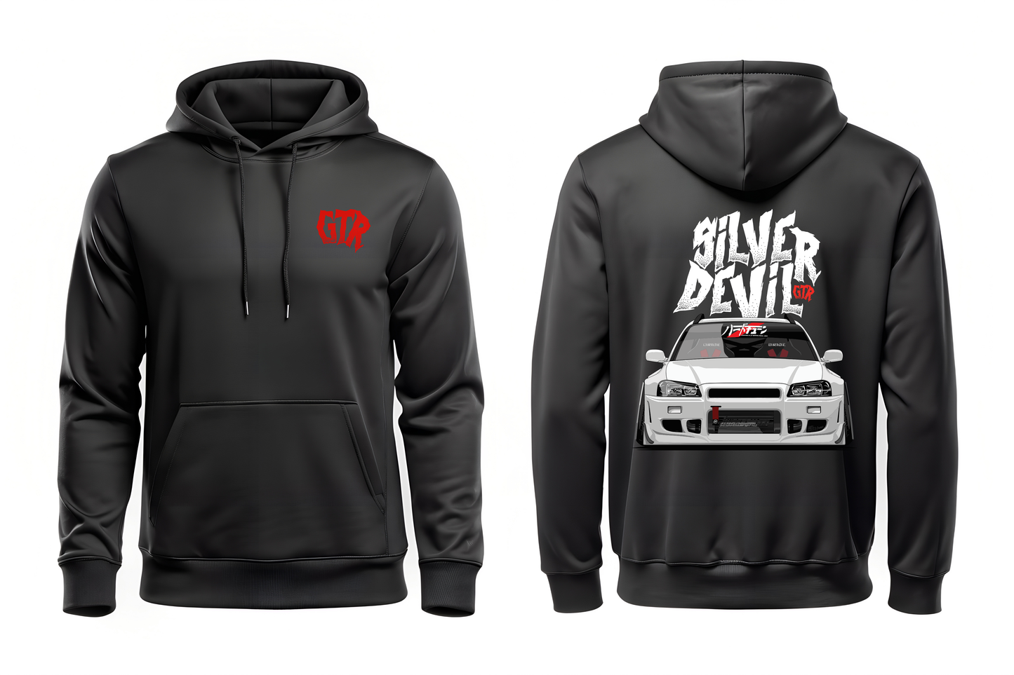 Hoodie GTR Silver Devil - Leyenda del automovilismo