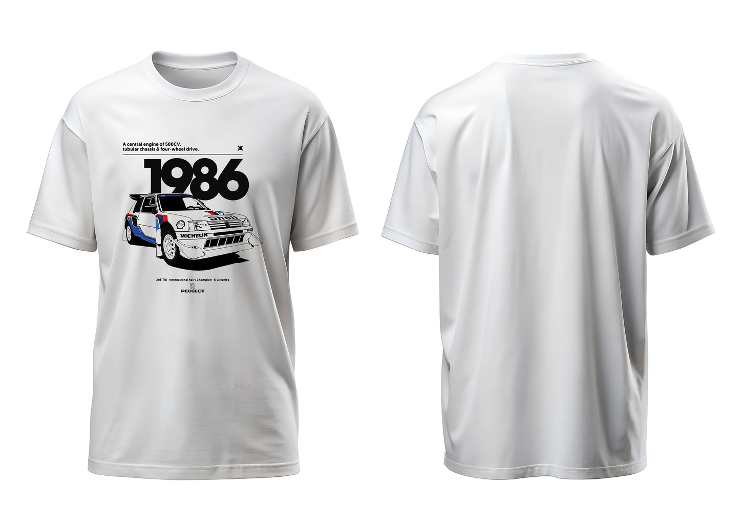 Camiseta Peugeot 205 T16 Grupo B Rally Monster